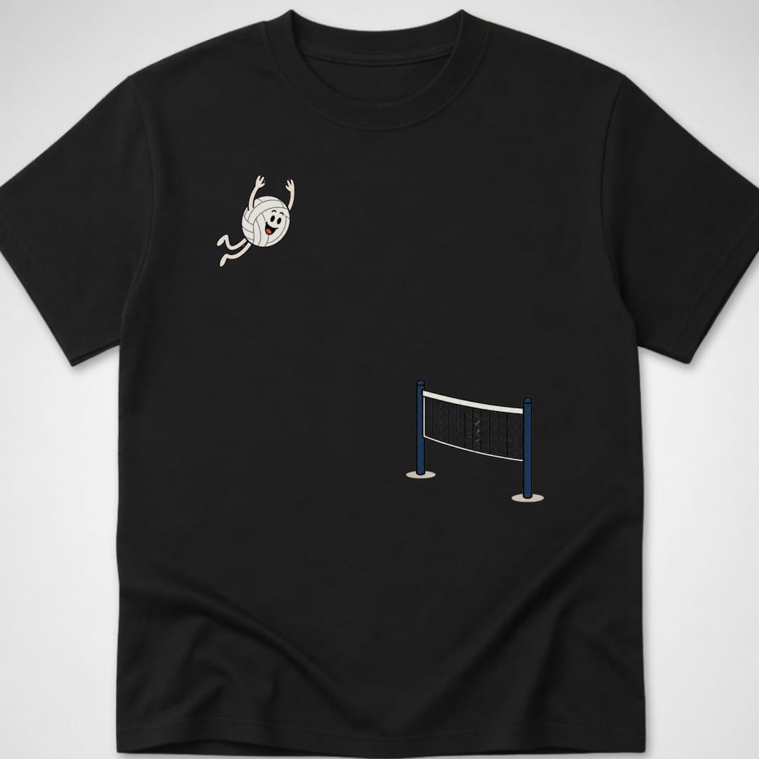 Volleyball Dive — Youth Tee — Black