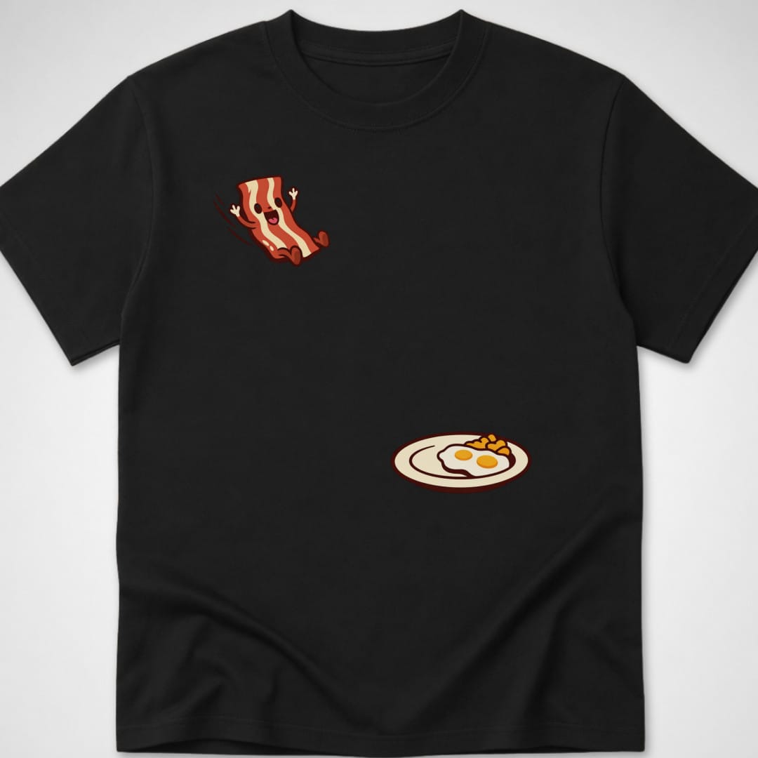 Bacon Jump — Youth Tee — Black