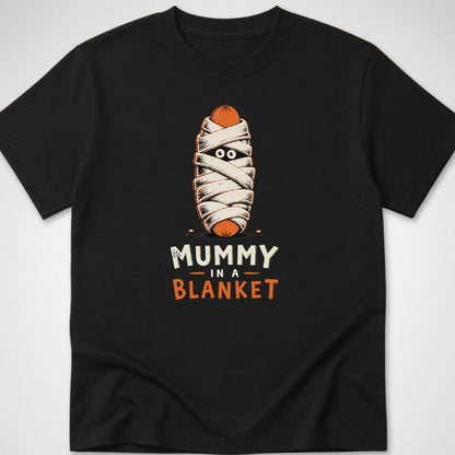 Mummy In A Blanket — Youth Tee — Black