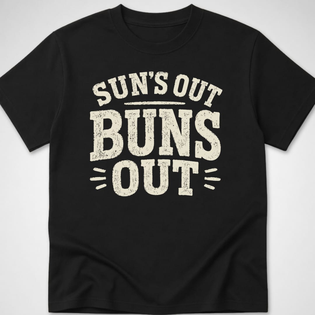 Buns Out — Youth Tee — Black