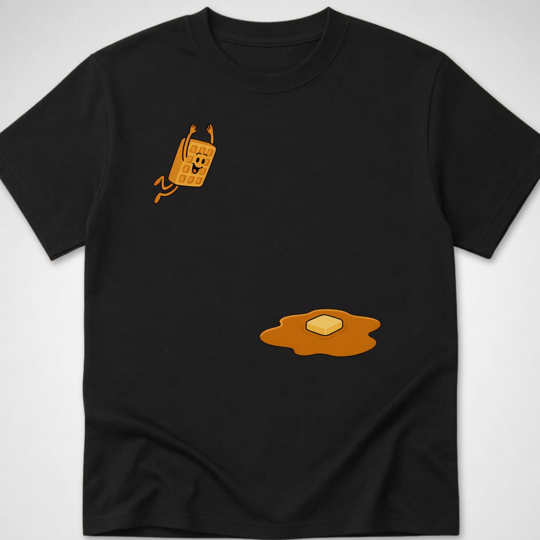 Waffle Dive — Youth Tee — Black