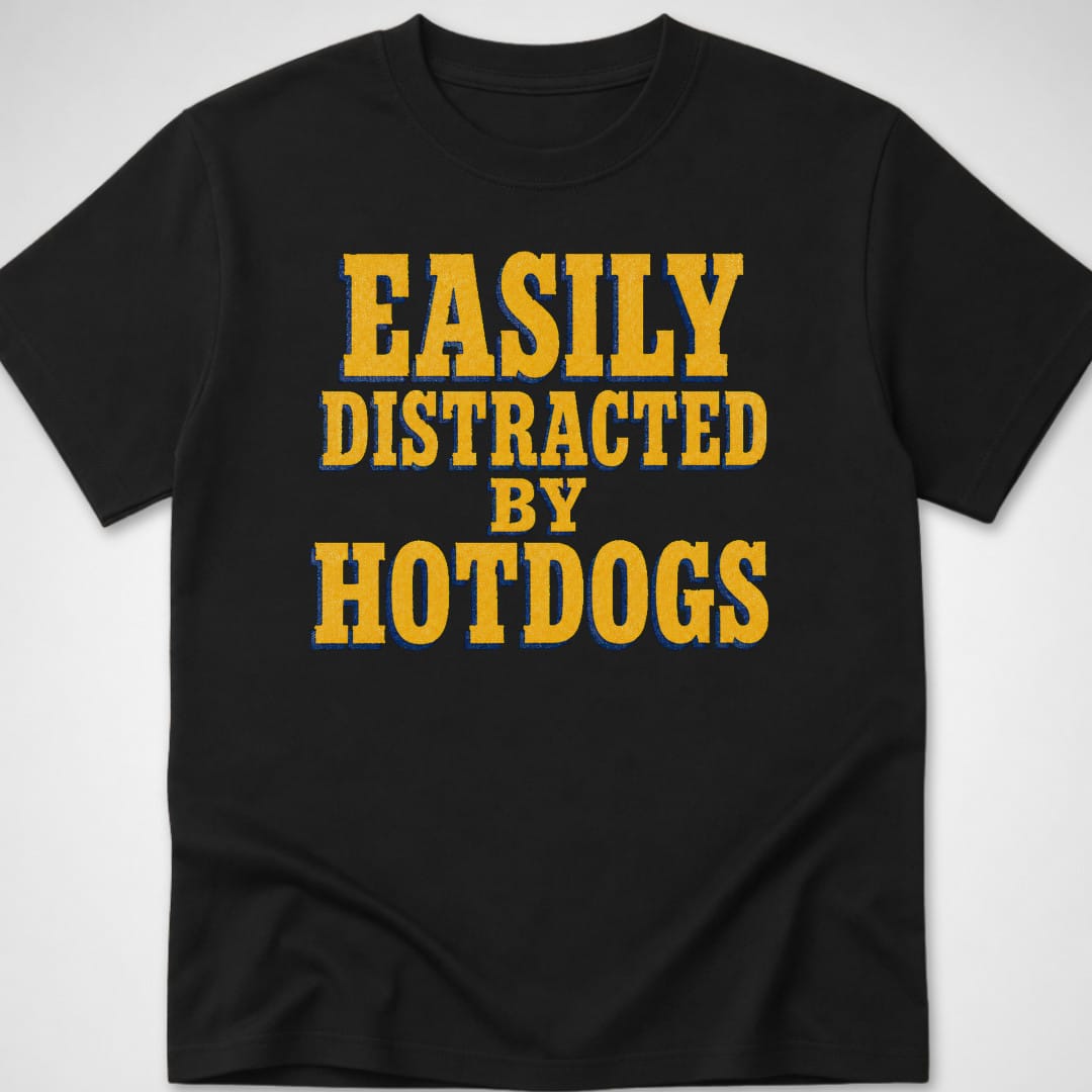 Easily Distracted — Youth Tee — Black