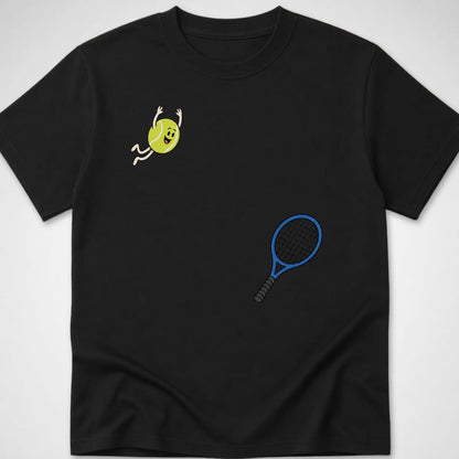 Tennis Dive — Youth Tee — Black