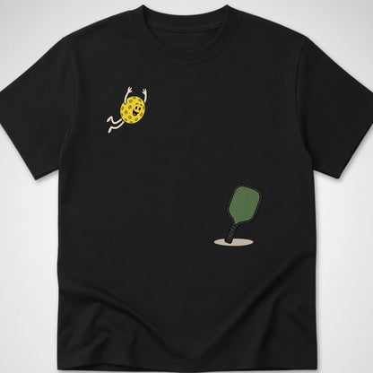 Pickleball Dive — Youth Tee — Black
