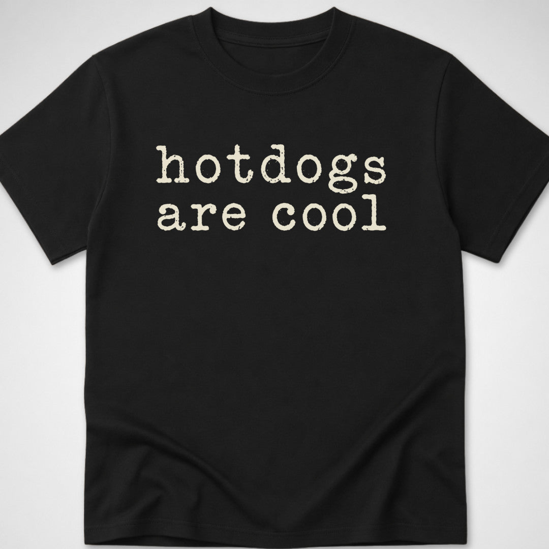 Hotdogs Are Cool — Youth Tee — Black
