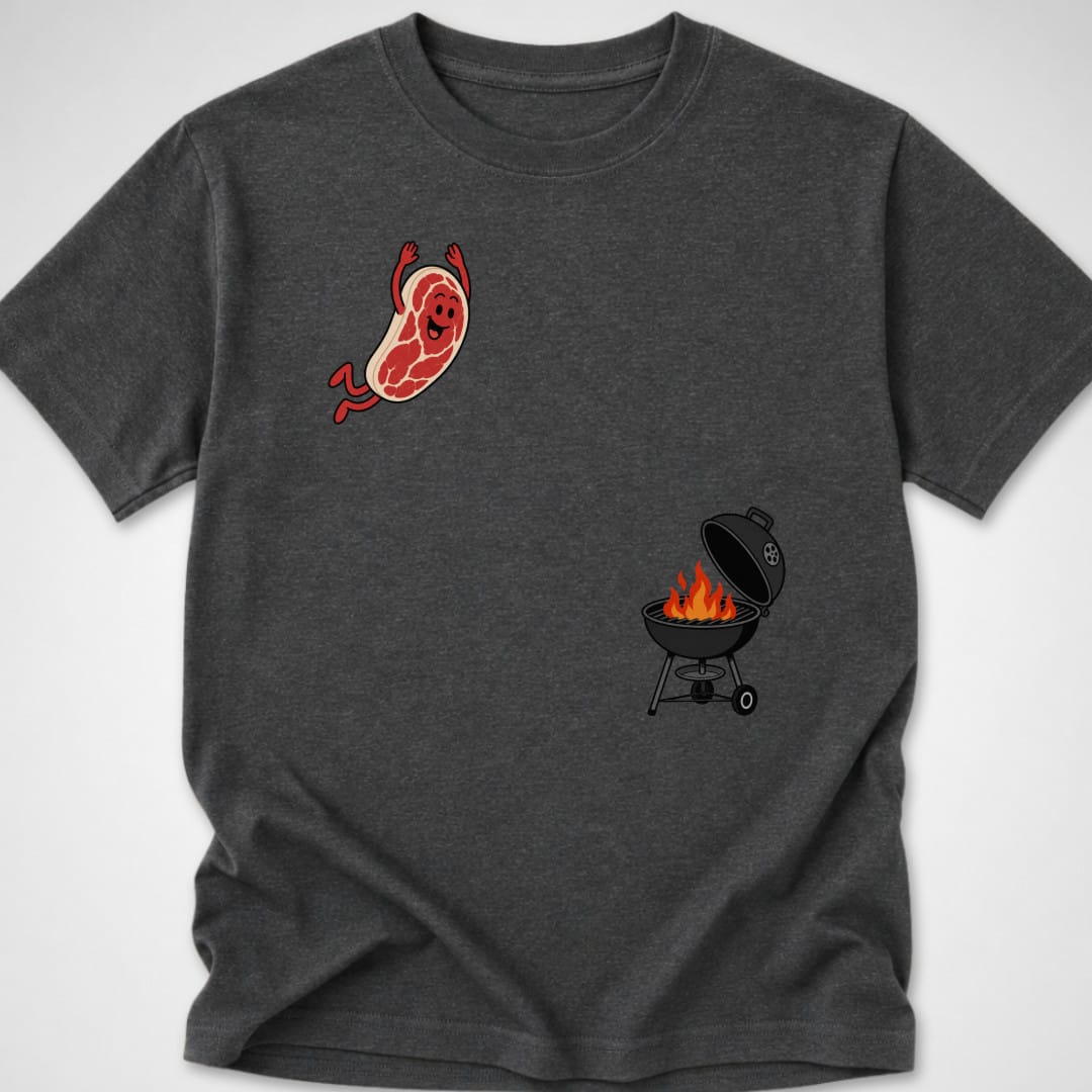 Steak Dive — Youth Tee — Dark Heather