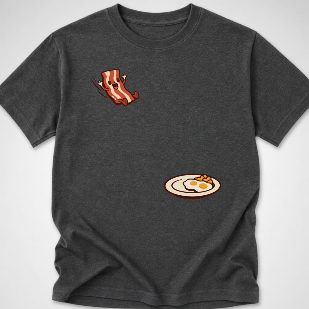Bacon Jump — Youth Tee — Dark Heather