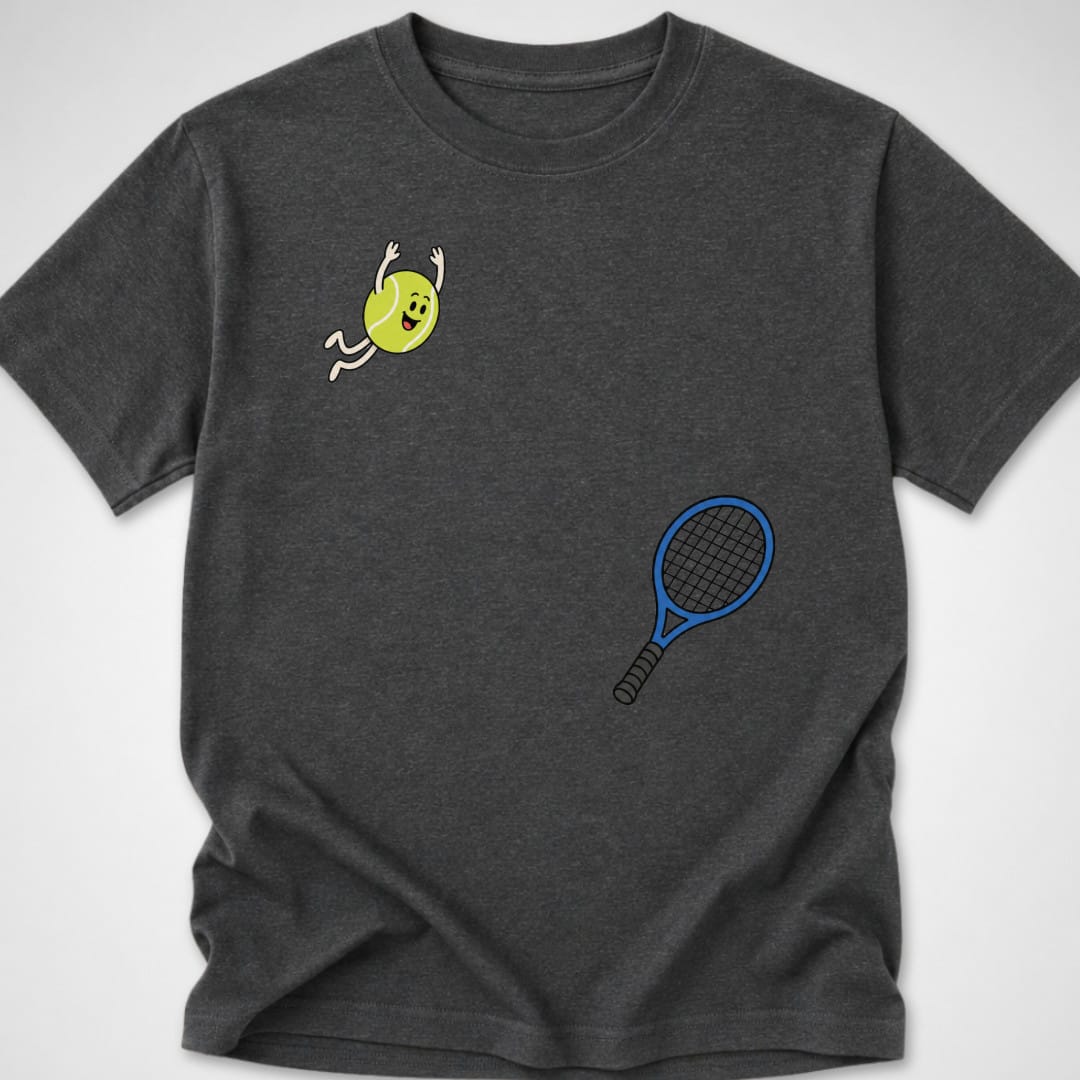 Tennis Dive — Youth Tee — Dark Heather