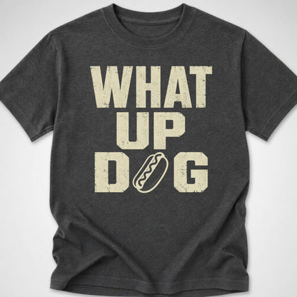 What Up Dog — Youth Tee — Dark Heather