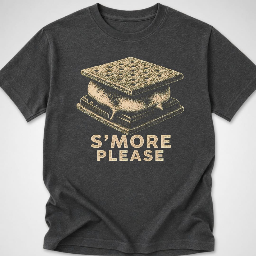 S'more Please — Youth Tee — Dark Heather