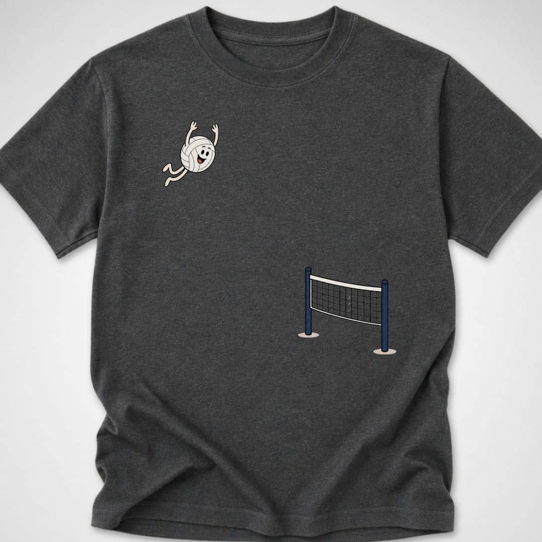 Volleyball Dive — Youth Tee — Dark Heather