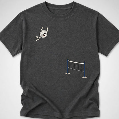 Volleyball Dive — Youth Tee — Dark Heather