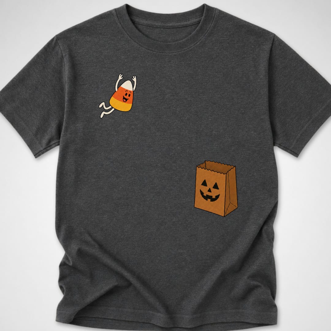 Candy Corn Dive — Youth Tee — Dark Heather