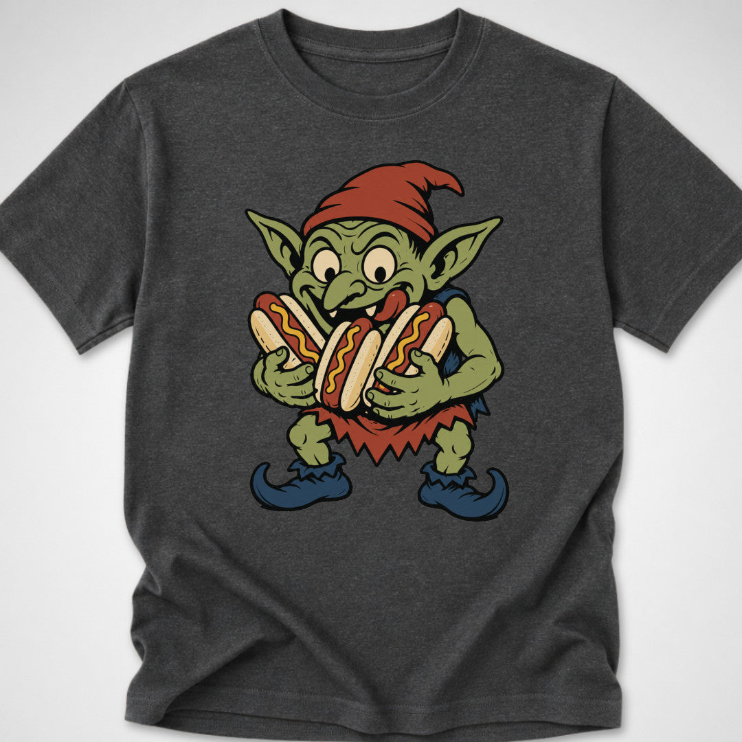 Glizzy Goblin — Youth Tee — Dark Heather