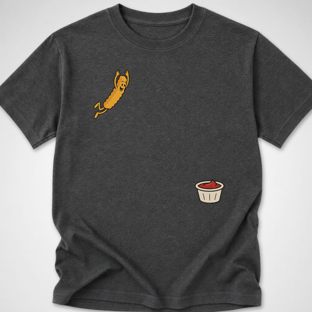 Fry Dive — Youth Tee — Dark Heather