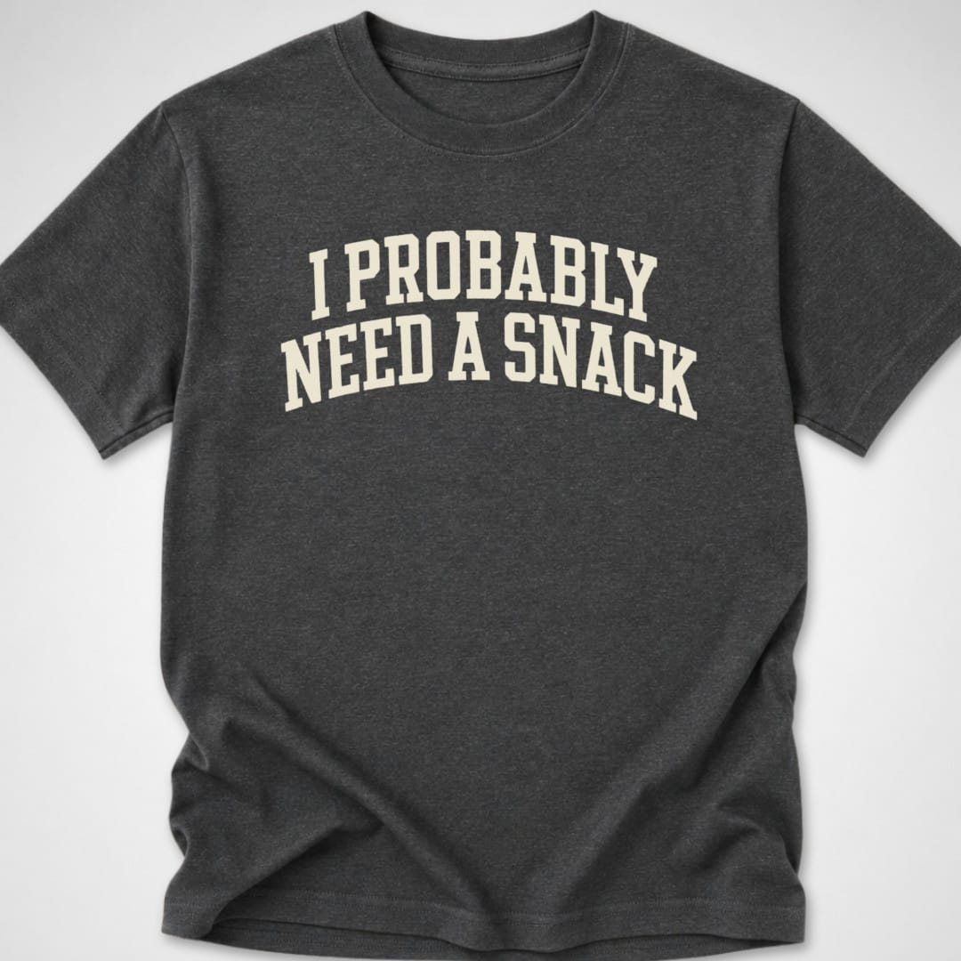 Probably Need a Snack — Youth Tee — Dark Heather