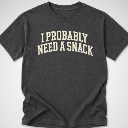 Probably Need a Snack — Youth Tee — Dark Heather