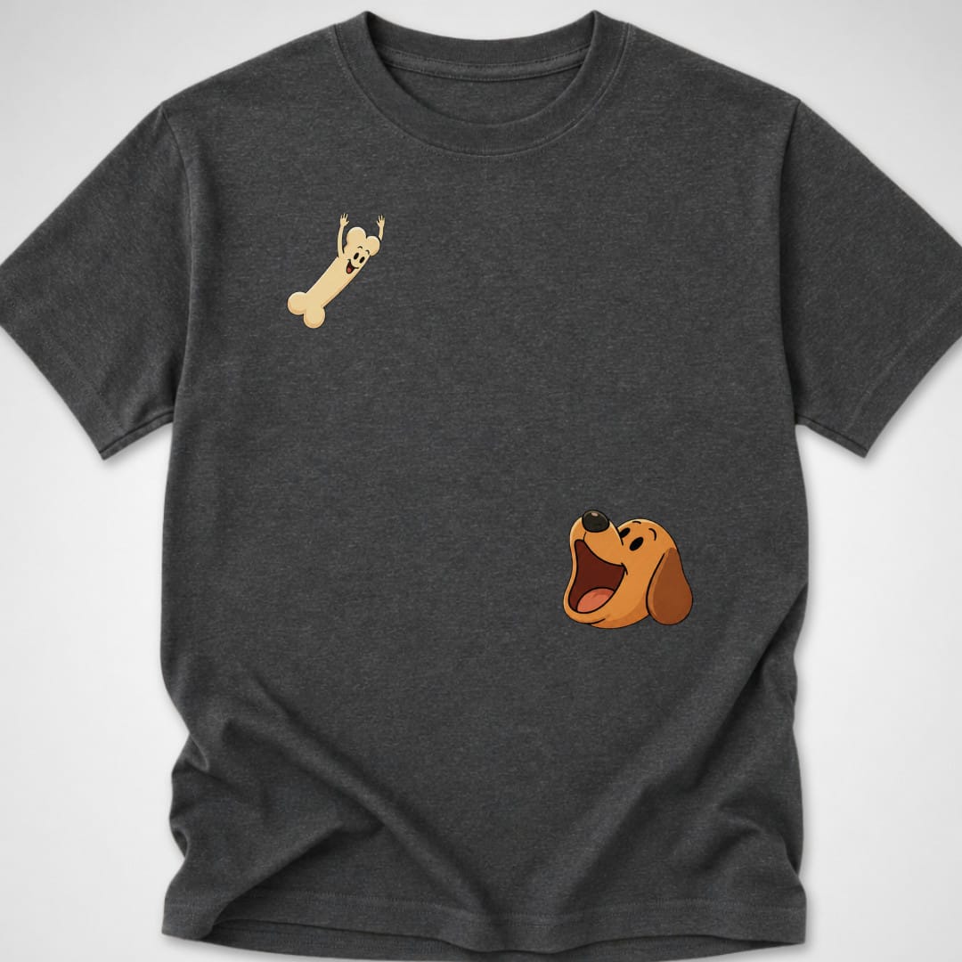 Dog Bone Dive — Youth Tee — Dark Heather