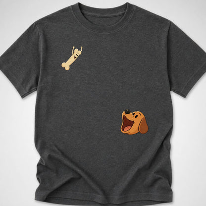 Dog Bone Dive — Youth Tee — Dark Heather