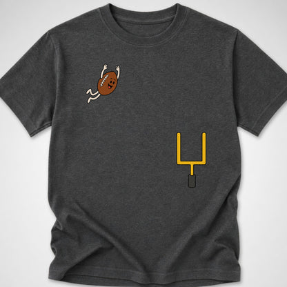 Football Dive — Youth Tee — Dark Heather