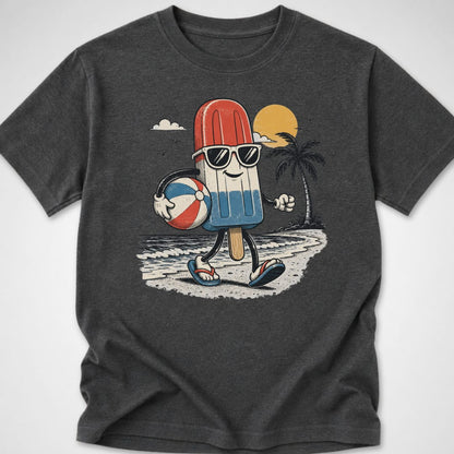 Red, White & Chill — Youth Tee — Dark Heather