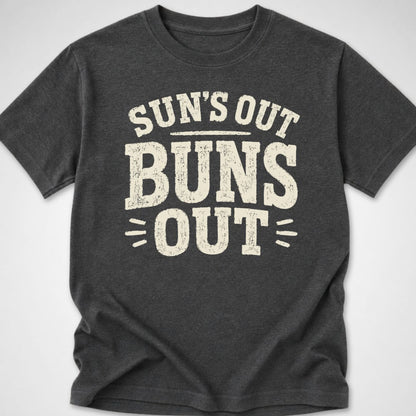 Buns Out — Youth Tee — Dark Heather