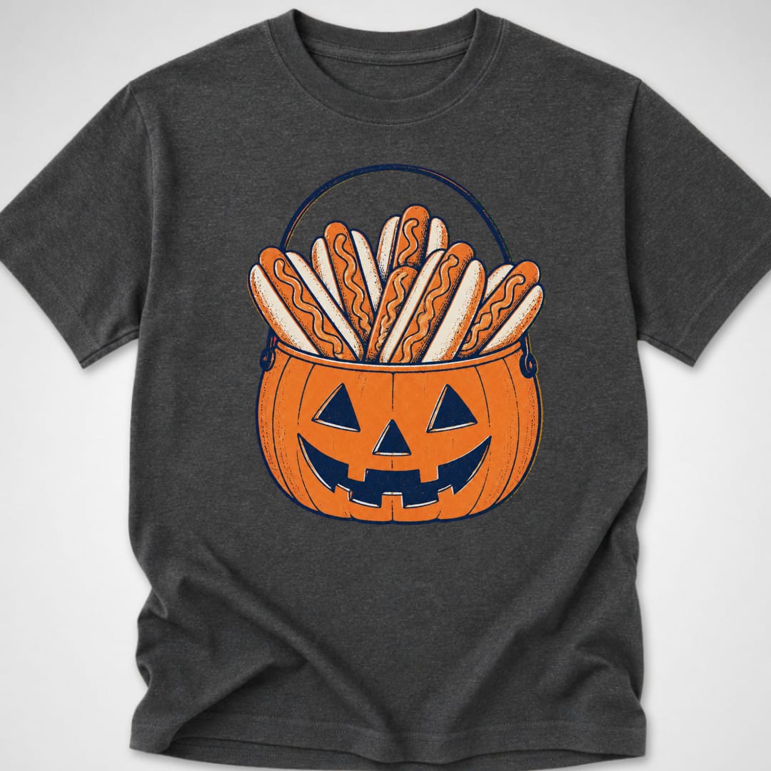 Trick or Glizzy — Youth Tee — Dark Heather