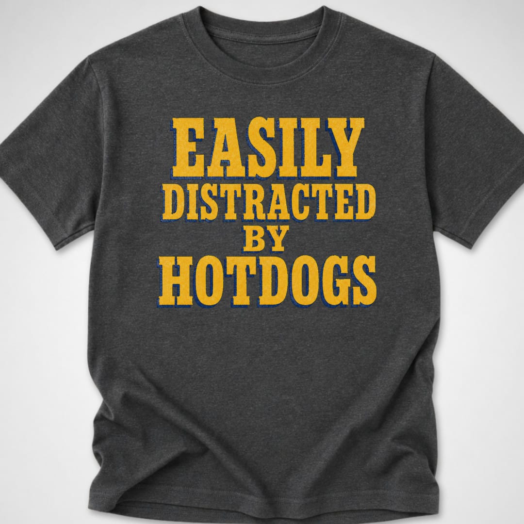 Easily Distracted — Youth Tee — Dark Heather