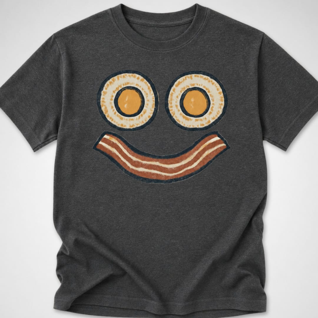 Sunnyside Smirk — Youth Tee — Dark Heather