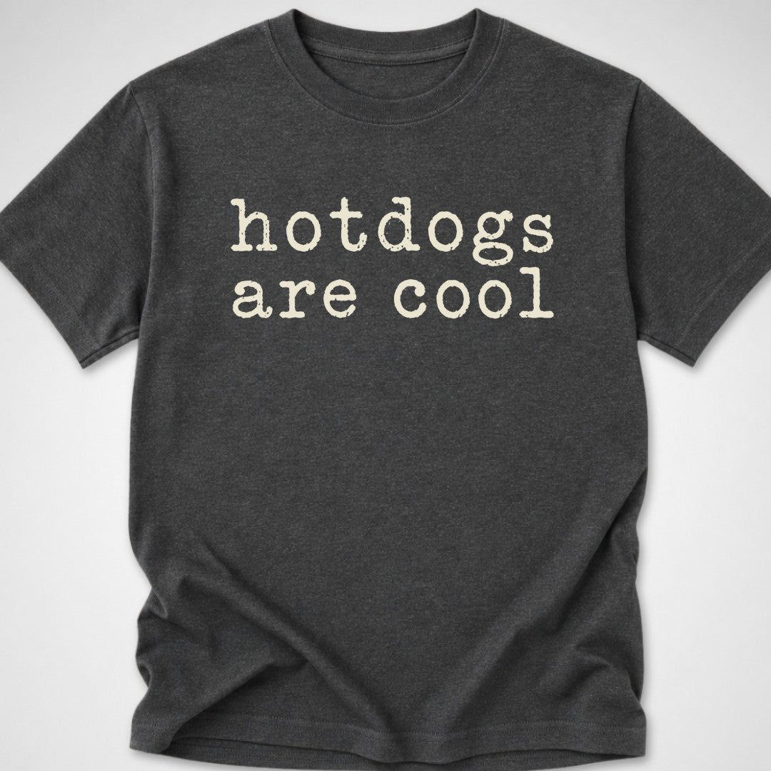 Hotdogs Are Cool — Youth Tee — Dark Heather