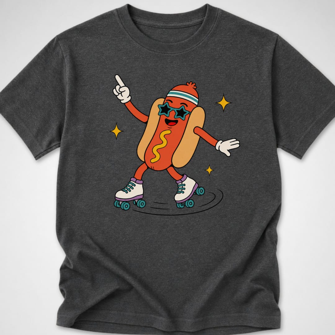 Disco Dog — Youth Tee — Dark Heather