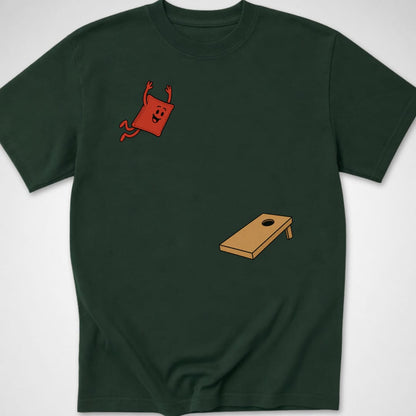 Bag Dive — Youth Tee — Forest Green