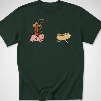 Outlaw Dog — Youth Tee — Forest Green