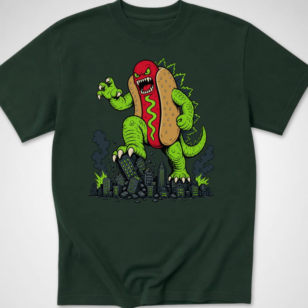 Dogzilla — Youth Tee — Forest Green