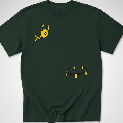 Spikeball Dive — Youth Tee — Forest Green