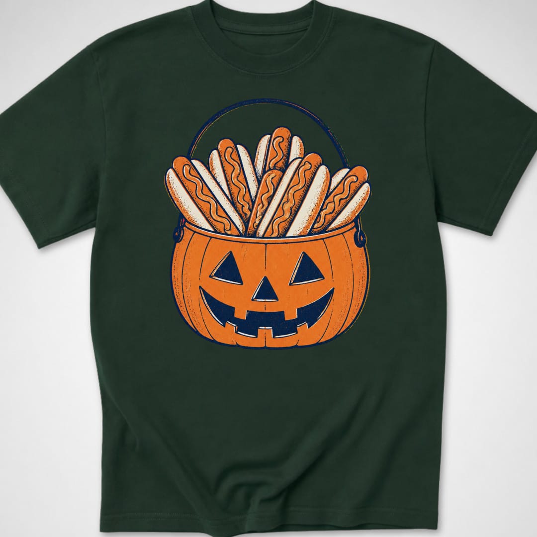 Trick or Glizzy — Youth Tee — Forest Green
