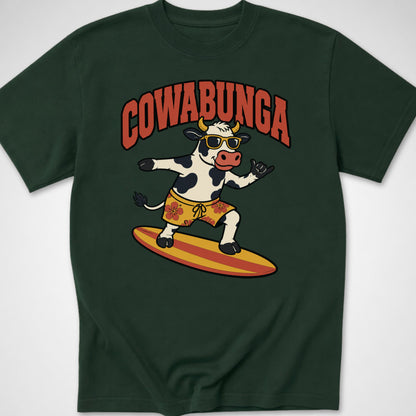 Cowabunga — Youth Tee — Forest Green