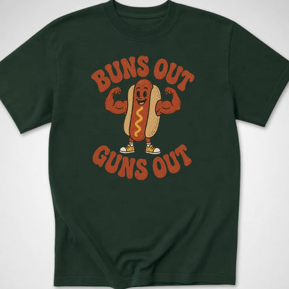 Bun's Out — Youth Tee — Forest Green