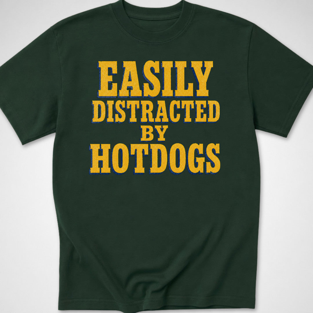 Easily Distracted — Youth Tee — Forest Green