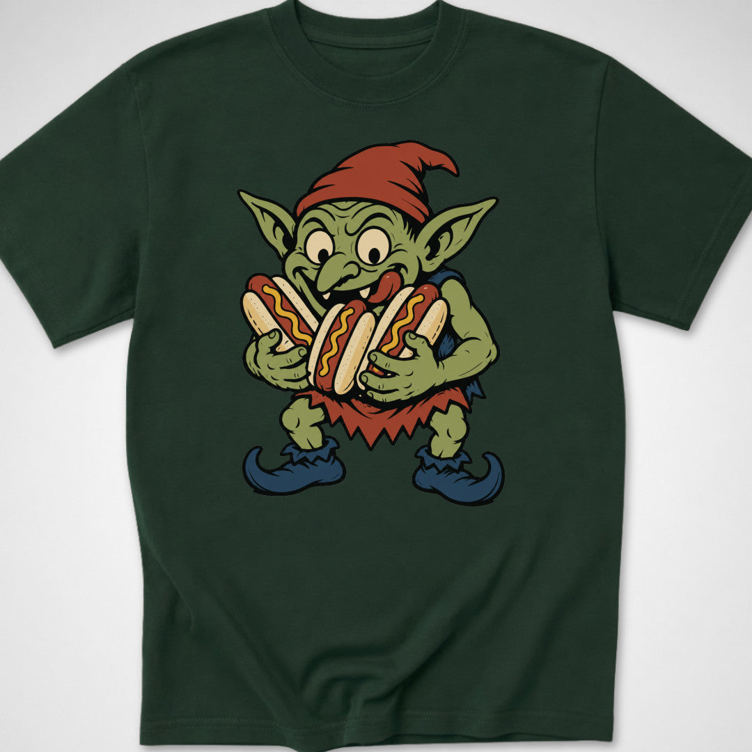Glizzy Goblin — Youth Tee — Forest Green