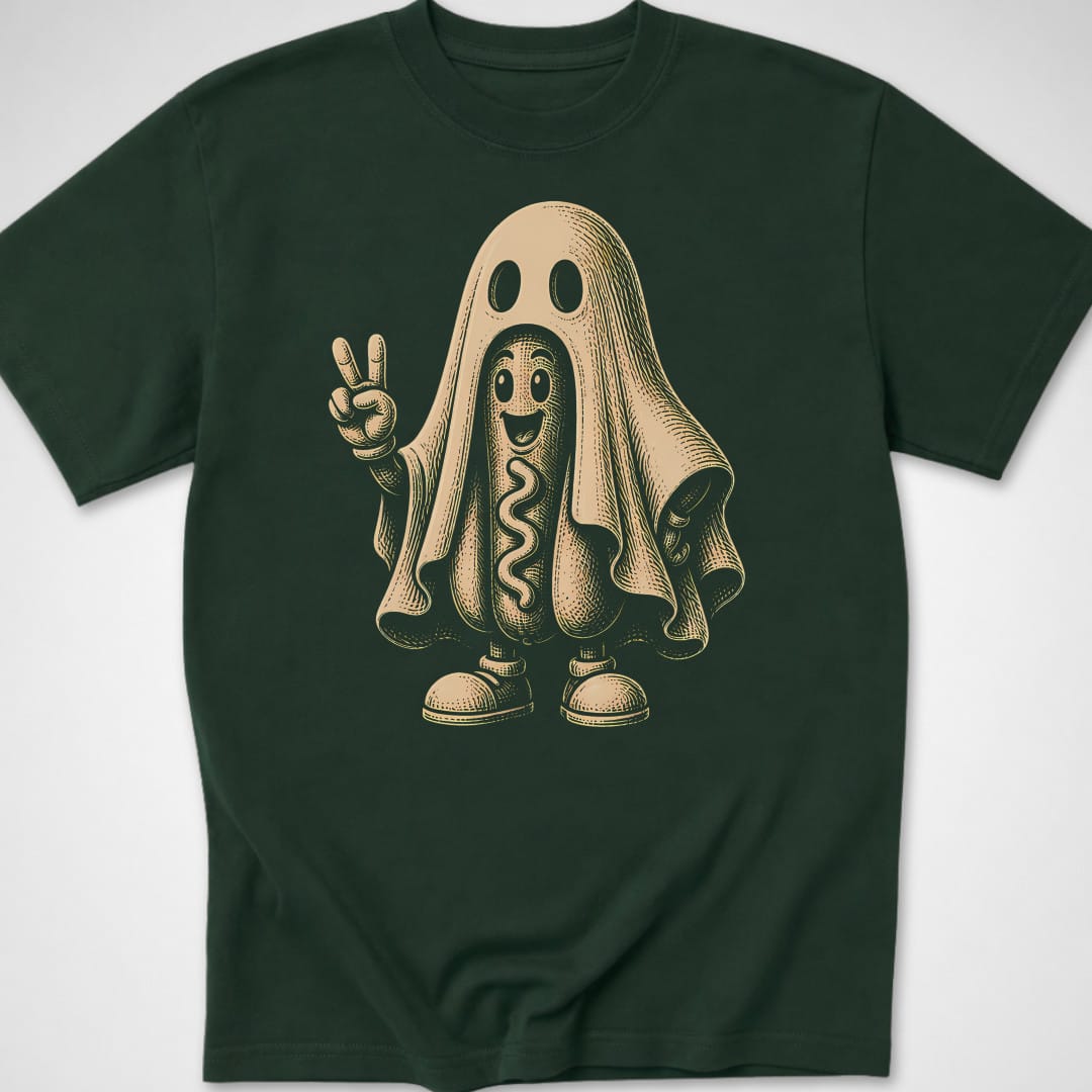 Spooky Weenie — Youth Tee — Forest Green
