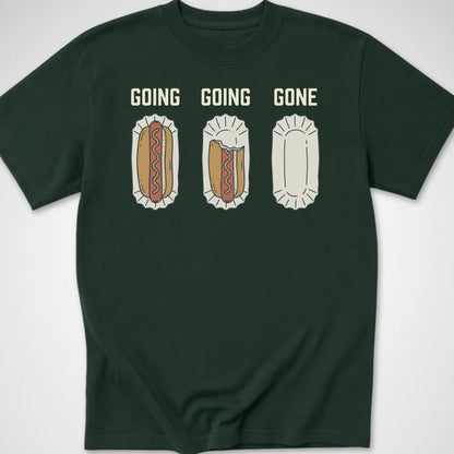 Going Going Gone — Youth Tee — Forest Green