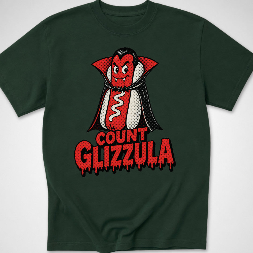 Count Glizzula — Youth Tee — Forest Green