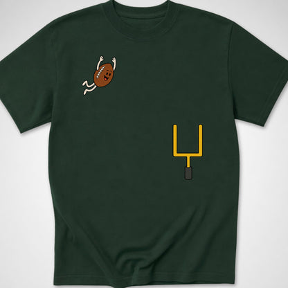 Football Dive — Youth Tee — Forest Green