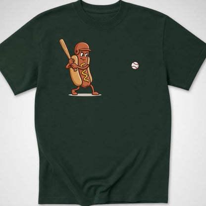 Dingers & Dogs — Youth Tee — Forest Green
