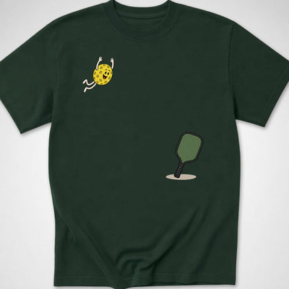 Pickleball Dive — Youth Tee — Forest Green