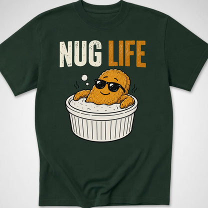Nug Life — Youth Tee — Forest Green