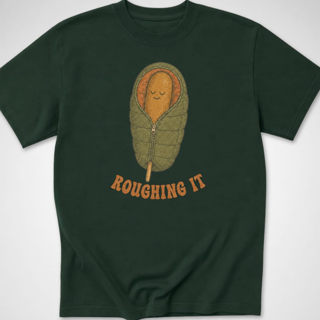 Roughing It — Youth Tee — Forest Green