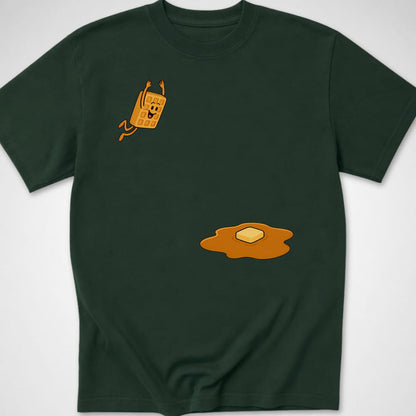 Waffle Dive — Youth Tee — Forest Green