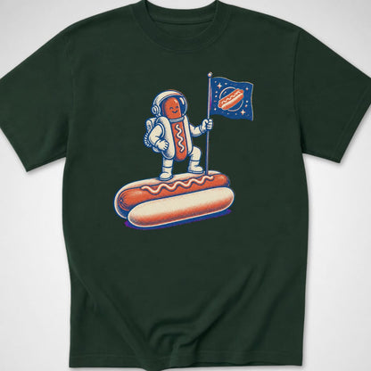 Space Dog — Youth Tee — Forest Green